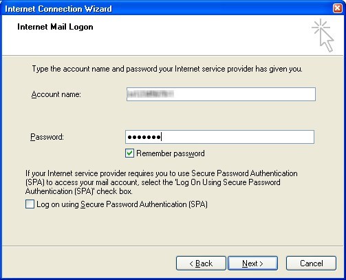Your account details